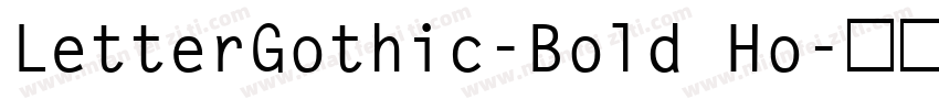 LetterGothic-Bold Ho字体转换